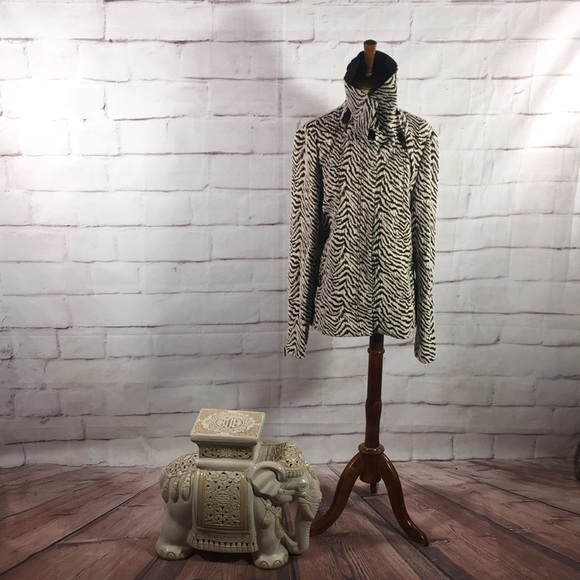 Carlisle Zebra Print Moto Jacket - Picture 2 of 12